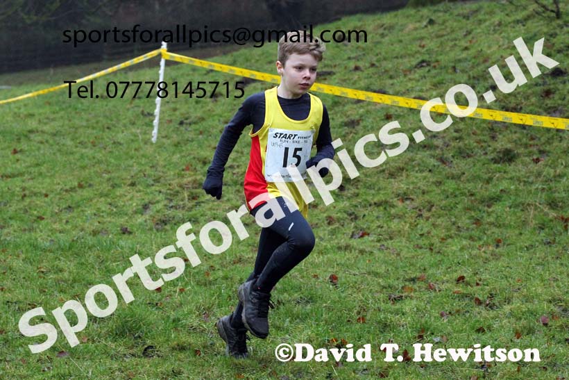 Boys under-13s, NECAA Junior Cross Country Relays, Thornley Farm, Peterlee, Saturday, December 12th. Photo: David T. Hewitson/Sports for All Pics